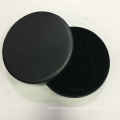 Black Carbon Fiber Round Leather Packaging Gift Box